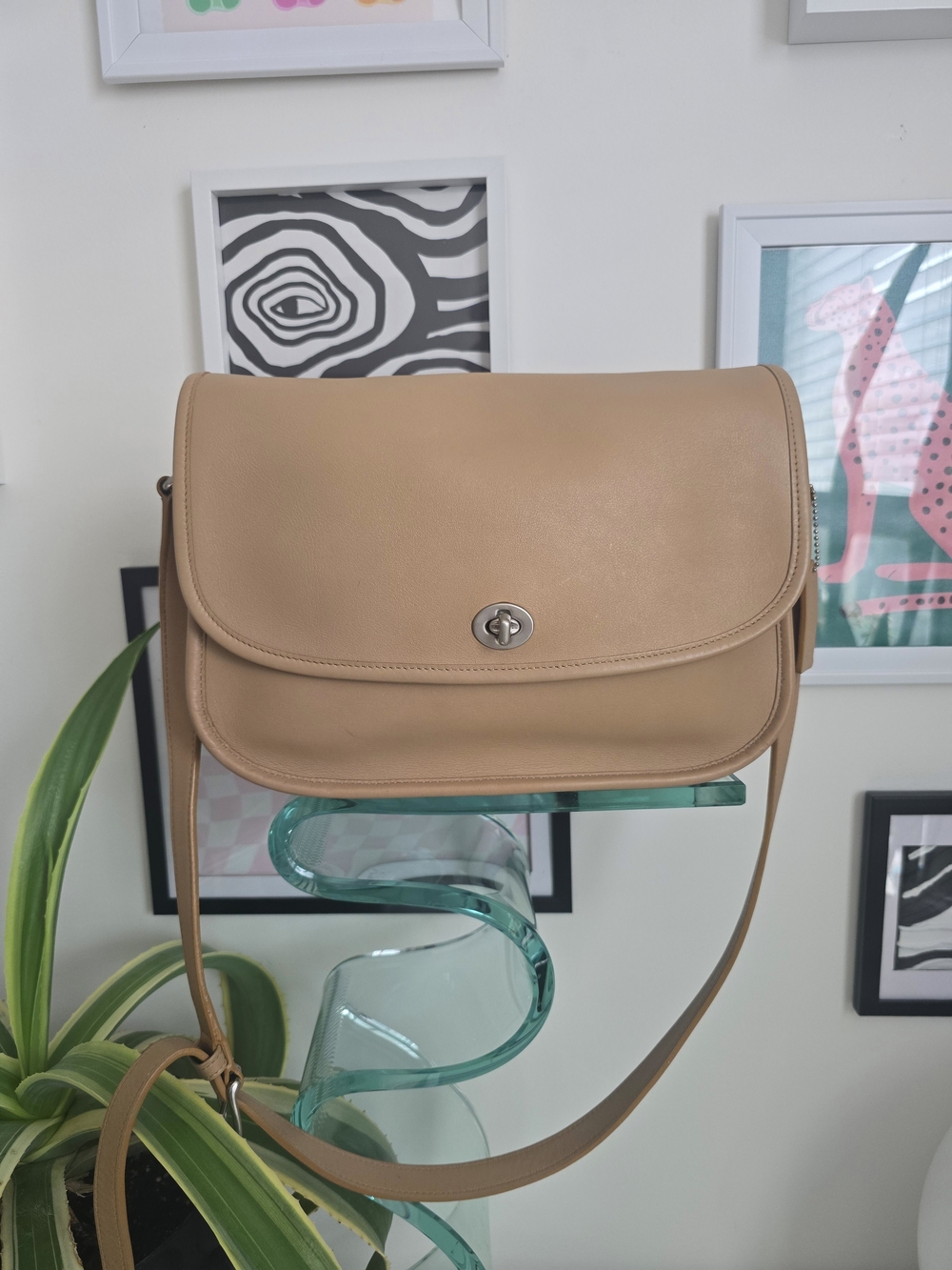 Authentic Coach City Bag in Stone 9790 W/Cherry Charm